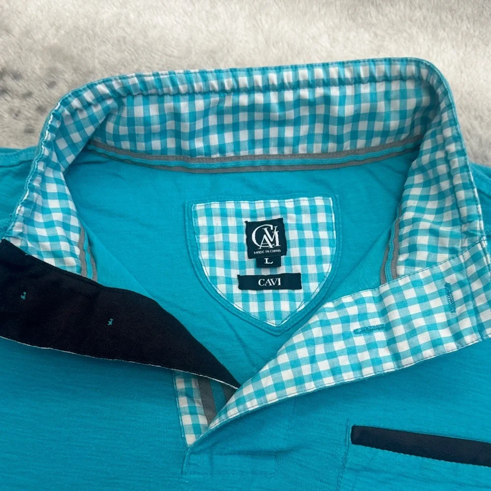 CM Turquoise Polo Shirt for Men - Picture 4 of 11